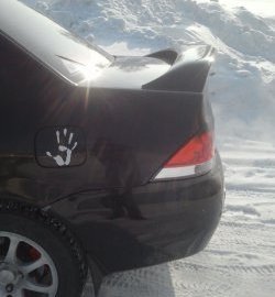4 099 р. Средний спойлер 2.0 стандарт Mitsubishi Lancer 9 CS седан 1-ый рестайлинг (2003-2005) (Без места под стоп-сигнал, Неокрашенный)  с доставкой в г. Керчь. Увеличить фотографию 3