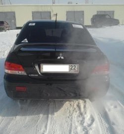 4 099 р. Средний спойлер 2.0 стандарт Mitsubishi Lancer 9 CS седан 1-ый рестайлинг (2003-2005) (Без места под стоп-сигнал, Неокрашенный)  с доставкой в г. Керчь. Увеличить фотографию 4