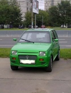 4 389 р. Передний бампер Я-робот V1  Лада Ока 1111 (1988-2008) (Неокрашенный)  с доставкой в г. Керчь. Увеличить фотографию 12
