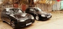 4 799 р. Передний бампер Я - Робот под штатную оптику Лада 2111 универсал (1998-2009) (Неокрашенный)  с доставкой в г. Керчь. Увеличить фотографию 14