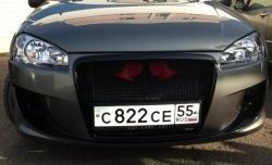 9 399 р. Передний бампер Я-робот Лада Калина 1118 (2004-2013) (Неокрашенный, сетка в воздухозаборниках)  с доставкой в г. Керчь. Увеличить фотографию 23