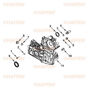 649 р. Сальник коленчатого вала передний (ISF2.8, 50.3Х65Х8, 5265266) HAFFEN Foton Aumark (BJ11) (2010-2025)  с доставкой в г. Керчь. Увеличить фотографию 3