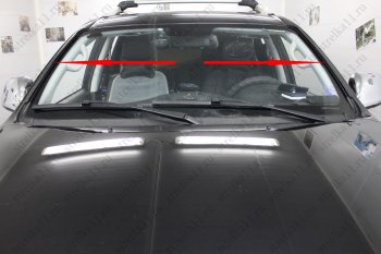 1 699 р. Водостоки (дефлектора) лобового стекла Стрелка 11  Foton Sauvana (2014-2020)  с доставкой в г. Керчь. Увеличить фотографию 3