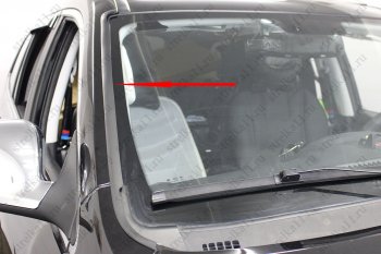1 699 р. Водостоки (дефлектора) лобового стекла Стрелка 11  Foton Sauvana (2014-2020)  с доставкой в г. Керчь. Увеличить фотографию 4