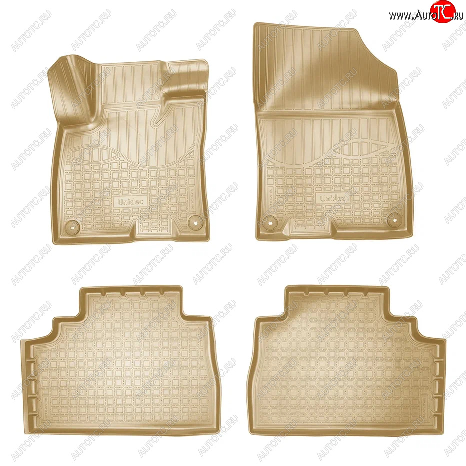 3 579 р. Коврики салона Norplast Unidec  GAC GS5 (2018-2025) (Бежевый)  с доставкой в г. Керчь