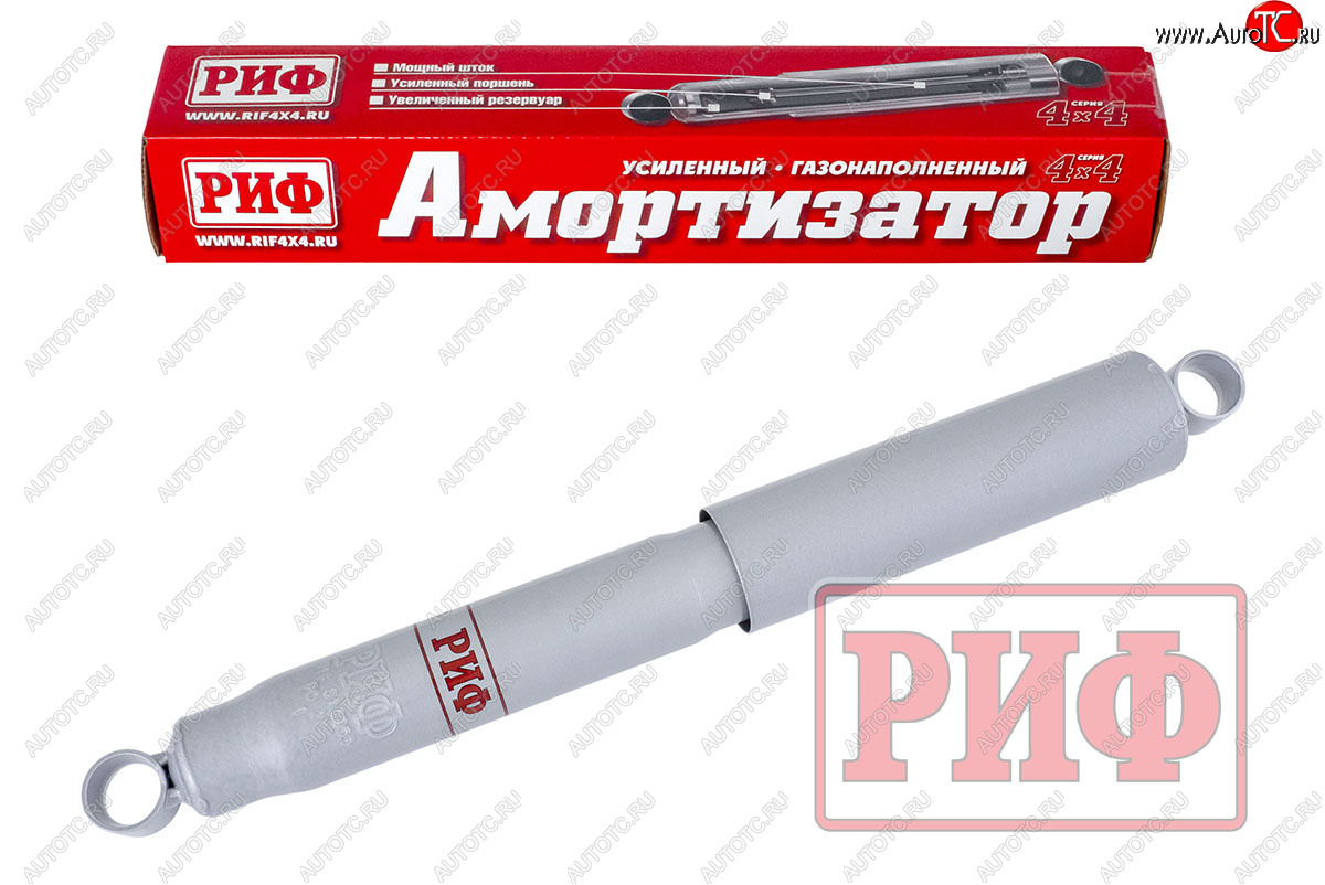 5 559 р. Амортизатор передний (4х4, усиленный, лифт +0-30, LH=RH, газовый) РИФ ГАЗ Соболь 2217 автобус дорестайлинг  (1998-2002)  с доставкой в г. Керчь