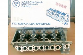43 059 р. Головка блока ЗМЗ (405, 409, 40911, 406, с клапанами, пятиопорная, на все модели ЕВРО-0, 1, 2, в сборе) Уаз Буханка 452 39094 (Фермер) бортовой грузовик (1997-2025)  с доставкой в г. Керчь. Увеличить фотографию 2