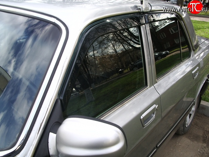 620 р. Дефлекторы окон (ветровики) Novline 4 шт ГАЗ 3110 Волга (1997-2005)  с доставкой в г. Керчь