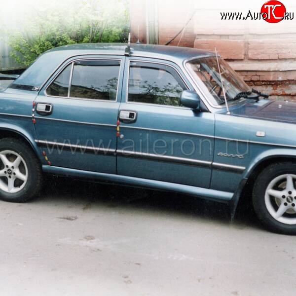 999 р. Комплект порогов Aileron ГАЗ 3110 Волга (1997-2005) (Неокрашенные)  с доставкой в г. Керчь
