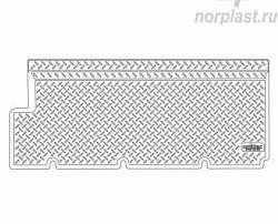 1 599 р. Коврик салонный Norplast (задний)  ГАЗ ГАЗель  2705 (1995-2010) дорестайлинг цельнометаллический фургон, 1-ый рестайлинг цельнометаллический фургон (Черный)  с доставкой в г. Керчь. Увеличить фотографию 2