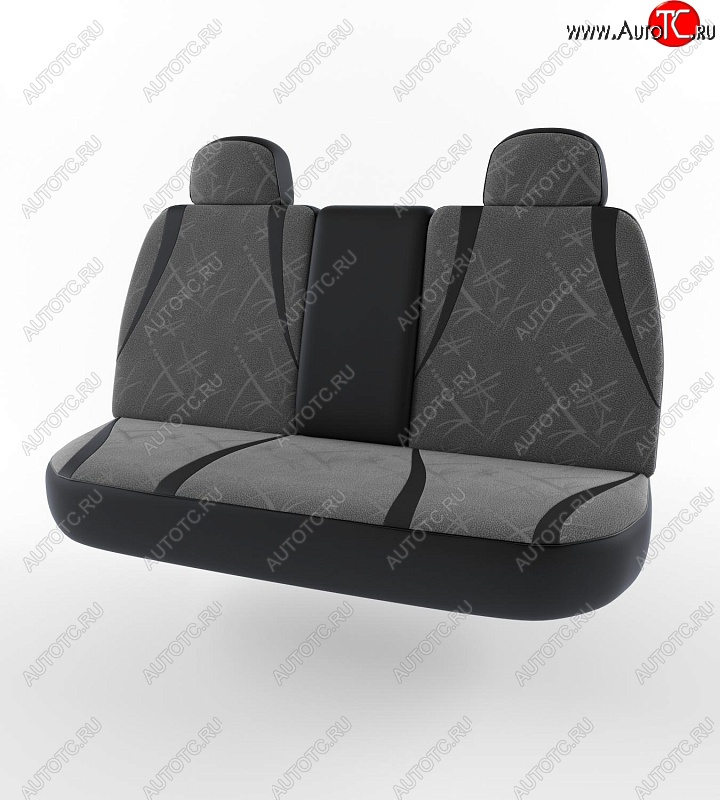3 899 р. Чехлы для сидений (3-х местная) Lord Autofashion Форсаж (экокожа)  ГАЗ ГАЗель  3302 (1994-2002) дорестайлинг шасси (Черный, вставка флок AUTO трафл)  с доставкой в г. Керчь
