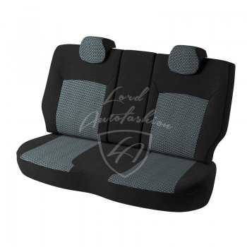 3 899 р. Чехлы для сидений (3 места) Lord Autofashion Дублин (жаккард) ГАЗ ГАЗель 3302 дорестайлинг шасси (1994-2002) (Черный, вставка Сеул серый)  с доставкой в г. Керчь. Увеличить фотографию 2