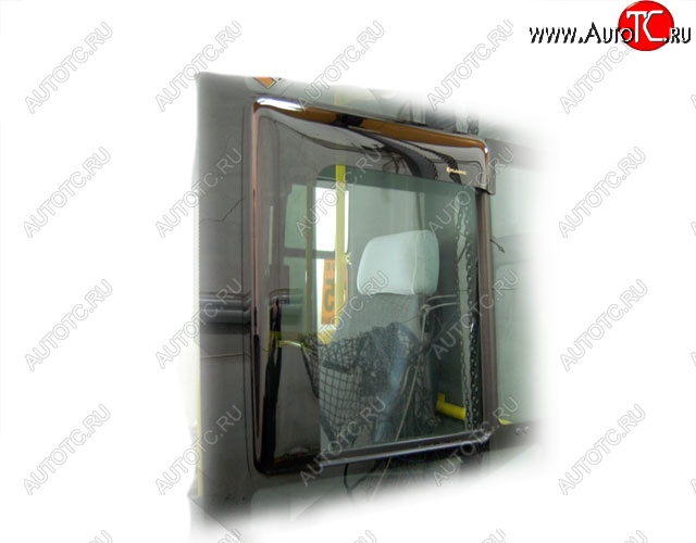 1 199 р. Дефлектора окон CA-Plastic  ГАЗ ГАЗель Next  A60,A63, A64 (2014-2021) автобус (Classic полупрозрачный, Без хром.молдинга)  с доставкой в г. Керчь