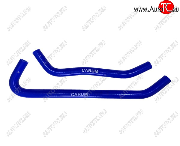 1 259 р. Патрубки радиатора печки (Cummins для Webasto, силикон) CARUM ГАЗ ГАЗель 3302 дорестайлинг шасси (1994-2002) (комплект 2 шт.)  с доставкой в г. Керчь