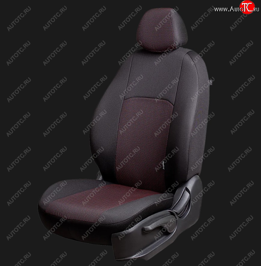 3 799 р. Чехлы для сидений Lord Autofashion Дублин (жаккард, 3 места)  ГАЗ ГАЗель Next ( A21,A22, С41, С42,  A31,A32, C45, C46) - ГАЗон Next (черный/ёж красный)  с доставкой в г. Керчь