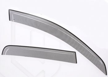 Дефлектора окон CA-Plastiс ГАЗ Волга Сайбер (2008-2010) (Шелкография черная)