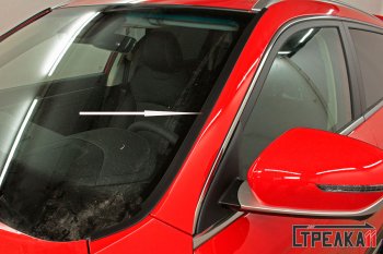 Водостоки (дефлектора) лобового стекла Стрелка 11 Geely Atlas Pro  NL3 (2019-2025)