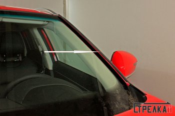 1 699 р. Водостоки (дефлектора) лобового стекла Стрелка 11  Geely Atlas Pro  NL3 (2019-2025)  с доставкой в г. Керчь. Увеличить фотографию 3