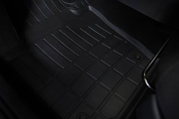 1 989 р. Коврики в салон SeiNtex (полиуретан)  Geely Atlas Pro  NL3 (2019-2025) (Черный)  с доставкой в г. Керчь. Увеличить фотографию 2