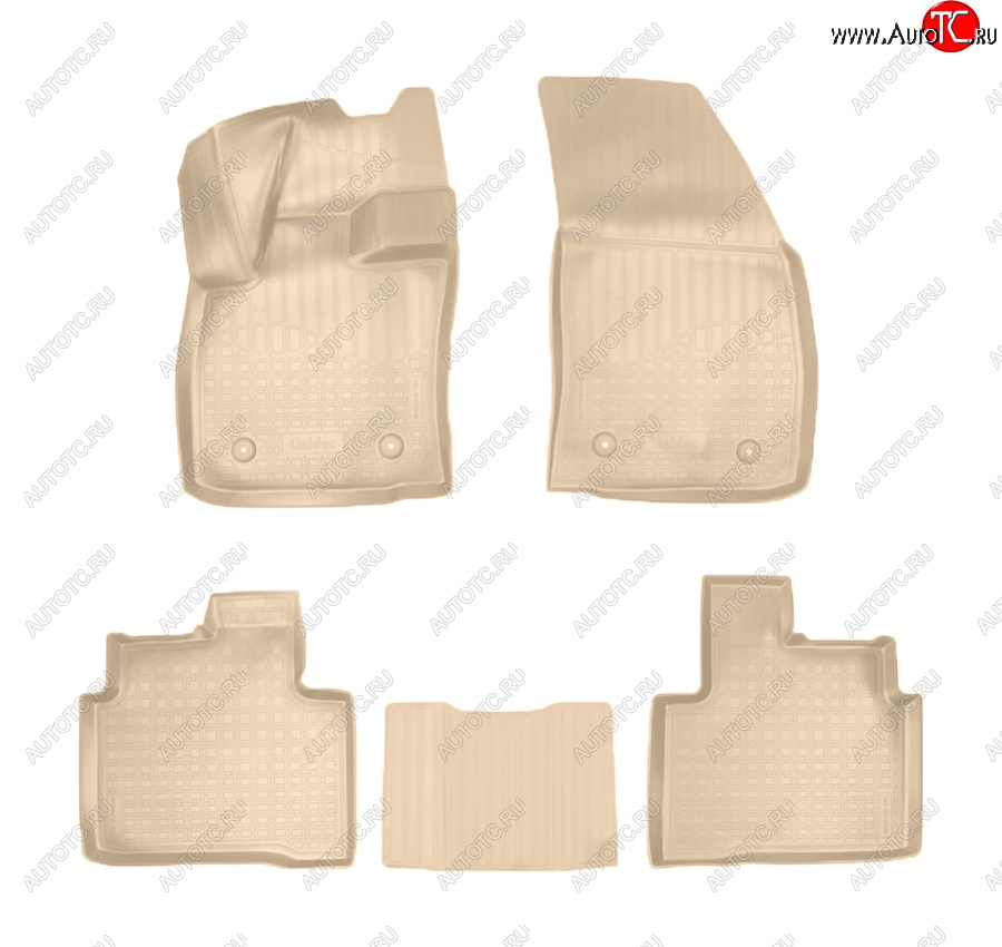 2 899 р. Коврики салона Norplast Unidec  Geely Tugella  FY11,HPBA4 (2019-2025) дорестайлинг, рестайлинг (Цвет: бежевый)  с доставкой в г. Керчь