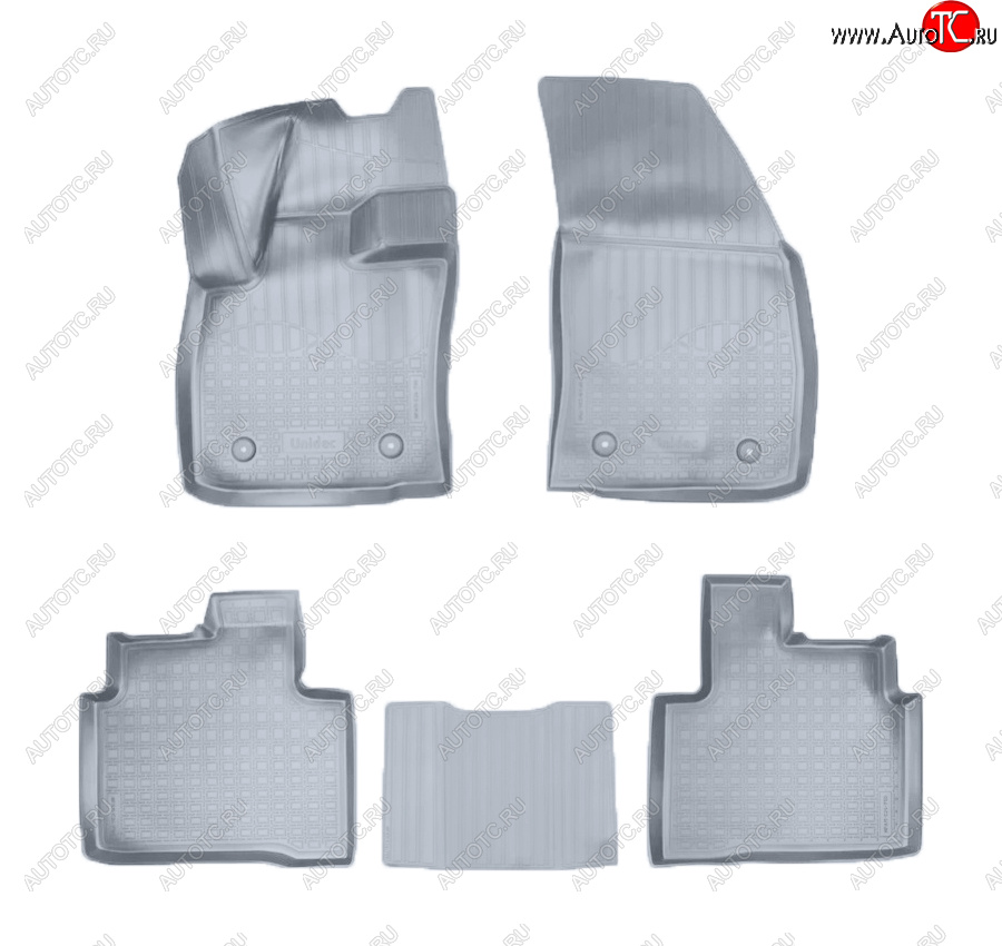 2 899 р. Коврики салона Norplast Unidec  Geely Tugella  FY11,HPBA4 (2019-2025) дорестайлинг, рестайлинг (Цвет: серый)  с доставкой в г. Керчь
