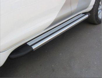 Порожки для ног Arbori Luxe Silver Geely Atlas NL3 (2016-2022)