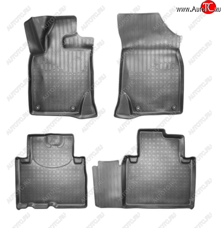 1 699 р. Коврики салонные Noplast  Geely Atlas  NL3 (2016-2022) (Серый)  с доставкой в г. Керчь