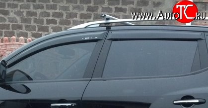 4 199 р. Комплект дефлекторов окон (ветровиков) 4 шт. Cross SIM Geely Emgrand X7 дорестайлинг (2011-2015)  с доставкой в г. Керчь