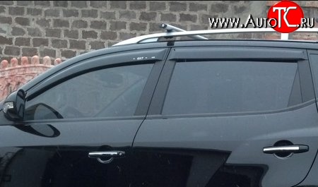 999 р. Комплект дефлекторов окон (ветровиков) 4 шт. Russtal Geely Emgrand X7 дорестайлинг (2011-2015)  с доставкой в г. Керчь