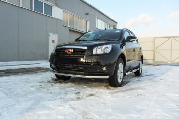 Защита переднего бампера Slitkoff (d57 мм) Geely Emgrand X7 (2015-2018) 1-ый рестайлинг