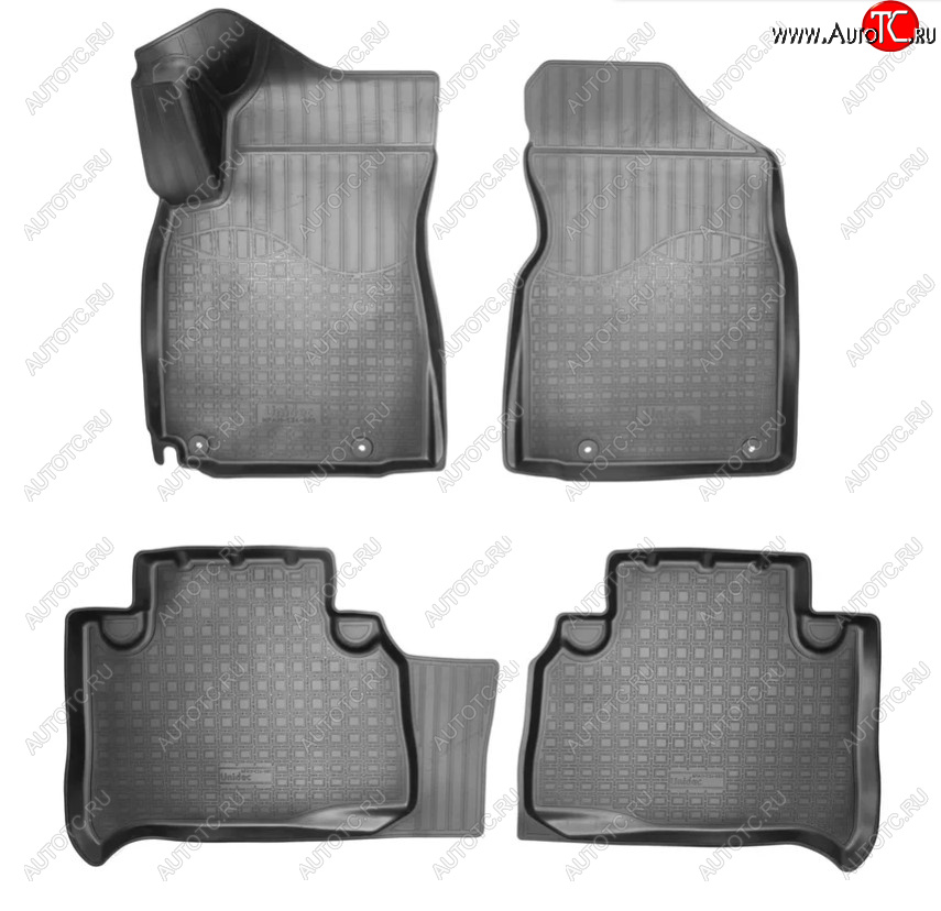 2 599 р. Коврики салонные Noplast  Geely Emgrand X7 (2019-2021) 2-ой рестайлинг (Цвет: черный)  с доставкой в г. Керчь