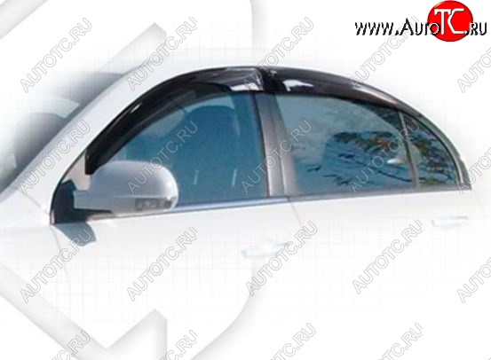 1 999 р. Дефлектора окон CA-Plastiс Geely Emgrand EC7 седан дорестайлинг (2009-2016) (Classic полупрозрачный, Без хром молдингов)  с доставкой в г. Керчь