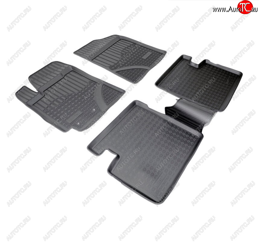 2 399 р. Коврик в багажник Norplast Unidec  Geely Emgrand EC7 (2009-2018) седан дорестайлинг, хэтчбек, седан 1-ый рестайлинг (Цвет: черный)  с доставкой в г. Керчь