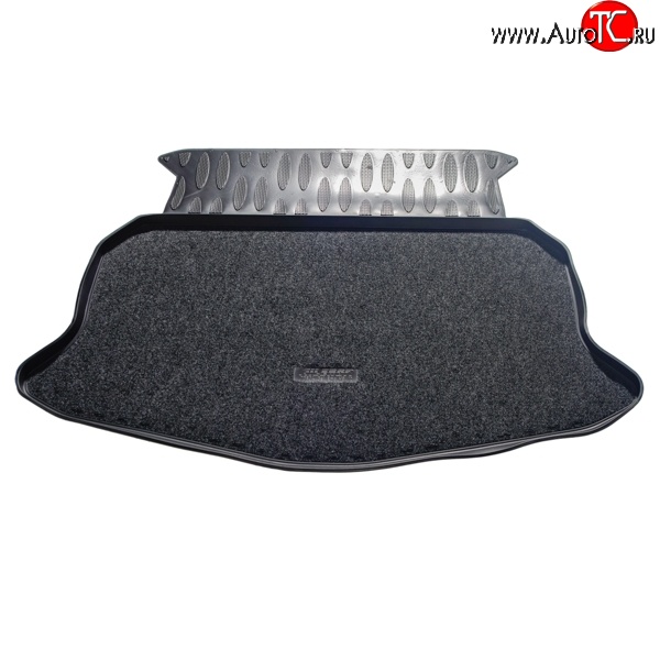 1 249 р. Коврик в багажник Aileron (полиуретан, покрытие Soft)  Geely Emgrand EC7 (2009-2016) хэтчбек  с доставкой в г. Керчь