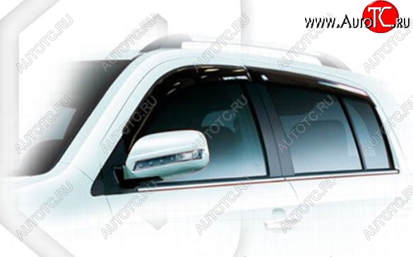 2 079 р. Дефлектора окон CA-Plastiс Geely MK Cross (2011-2016) (Classic полупрозрачный)  с доставкой в г. Керчь