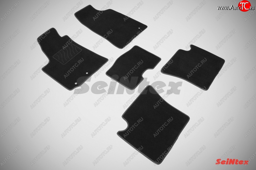 2 469 р. Износостойкие коврики в салон SeiNtex Premium LUX 4 шт. (ворсовые)  Geely MK (2006-2015)  с доставкой в г. Керчь