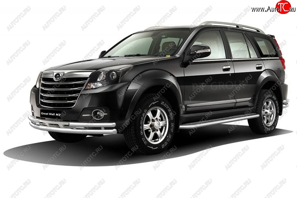 16 289 р. Защита переднего бампера двойная с углами из труб d63/51 мм Petroil Tuning Great Wall Hover H3 (2014-2016) рестайлинг (Нержавейка) с доставкой в г. Керчь Увеличить фотографию 1 16 289 р. Защита переднего бампера двойная с углами из труб d63/51 мм Petroil Tuning Great Wall Hover H3 (2014-2016) рестайлинг (Нержавейка) с доставкой в г. Керчь