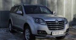 16 299 р. Защита переднего бампера (Ø63 мм волна, нержавейка) SLITKOFF  Great Wall Hover H3 (2014-2016)  рестайлинг  с доставкой в г. Керчь. Увеличить фотографию 2