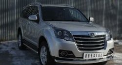 14 799 р. Одинарная защита переднего бампера диаметром 63 мм SLITKOFF  Great Wall Hover H3 (2014-2016)  рестайлинг  с доставкой в г. Керчь. Увеличить фотографию 4