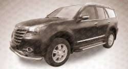 10 699 р. Алюминиевые пороги Slitkoff Luxe Silver  Great Wall Hover H3 (2014-2016)  рестайлинг  с доставкой в г. Керчь. Увеличить фотографию 2