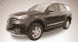 13 349 р. Алюминиевые пороги Slitkoff Optima Black  Great Wall Hover H3 (2014-2016)  рестайлинг  с доставкой в г. Керчь. Увеличить фотографию 2