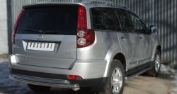 15 399 р. Защита заднего бампера (Ø63 и 42 мм, нержавейка) SLITKOFF  Great Wall Hover H3 (2014-2016)  рестайлинг  с доставкой в г. Керчь. Увеличить фотографию 2