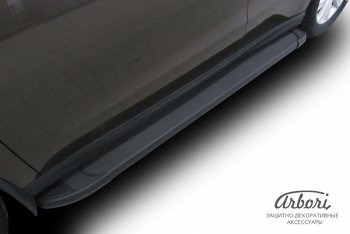 11 609 р. Порожки для ног Arbori Optima Black Haval H2 (2014-2021)  с доставкой в г. Керчь. Увеличить фотографию 2