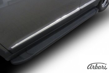 11 609 р. Порожки для ног Arbori Optima Black Haval H6 (2013-2020)  с доставкой в г. Керчь. Увеличить фотографию 2