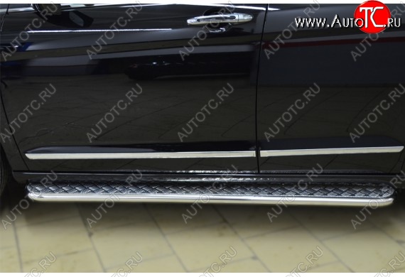 35 549 р. Широкая защита порогов с трубой диаметром 42 мм SLITKOFF v3  Haval H6 (2013-2020)  с доставкой в г. Керчь
