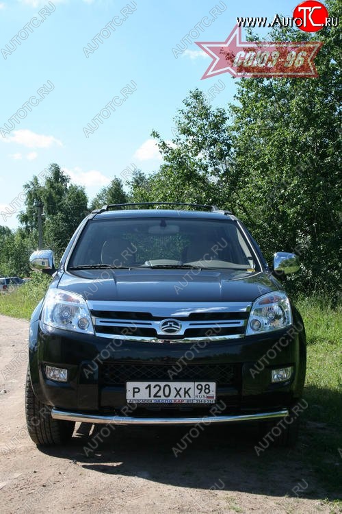10 799 р. Защита переднего бампера одинарная Souz-96 (d60) Great Wall Hover  1-ый рестайлинг (2010-2014)  с доставкой в г. Керчь