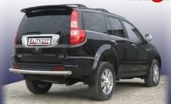 Одинарная защита заднего бампера из трубы диаметром 57 мм Slitkoff Great Wall Hover (2010-2014)  1-ый рестайлинг