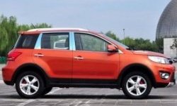 3 799 р. Накладки на центральные стойки дверей СТ Great Wall Hover M4 (2012-2016) (Неокрашенные)  с доставкой в г. Керчь. Увеличить фотографию 2