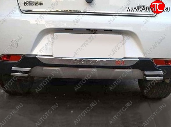 14 999 р. Накладка на задний бампер СТ Great Wall Hover M4 (2012-2016) (Неокрашенная)  с доставкой в г. Керчь