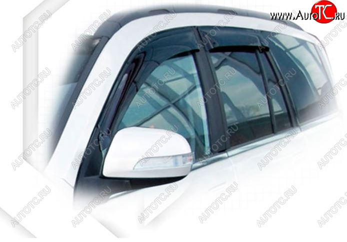 2 159 р. Дефлектора окон CA-Plastiс Great Wall Hover H3  дорестайлинг (2010-2014) (Classic полупрозрачный, Без хром.молдинга, Крепление только на скотч)  с доставкой в г. Керчь